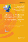 Buchcover Advances in Production Management Systems. The Path to Intelligent, Collaborative and Sustainable Manufacturing