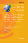 Buchcover Advances in Production Management Systems. The Path to Intelligent, Collaborative and Sustainable Manufacturing