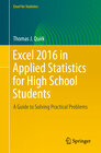 Buchcover Excel 2016 in Applied Statistics for High School Students