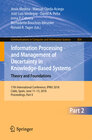 Buchcover Information Processing and Management of Uncertainty in Knowledge-Based Systems. Theory and Foundations