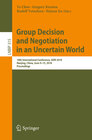 Buchcover Group Decision and Negotiation in an Uncertain World