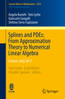 Buchcover Splines and PDEs: From Approximation Theory to Numerical Linear Algebra