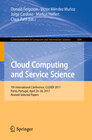 Buchcover Cloud Computing and Service Science