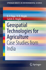 Buchcover Geospatial Technologies for Agriculture