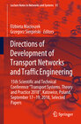 Buchcover Directions of Development of Transport Networks and Traffic Engineering