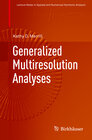 Buchcover Generalized Multiresolution Analyses