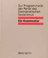 Buchcover Zur Programmatik der Partei des Demokratischen Sozialismus
