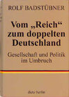 Buchcover Vom "Reich" zum doppelten Deutschland