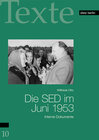 Buchcover Die SED im Juni 1953