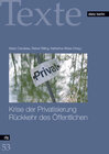 Buchcover Krise der Privatisierung - Rückkehr des Öffentlichen