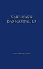Buchcover Marx Das Kapital 1.1.-1.5. / Das Kapital 1.3