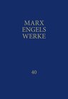 Buchcover MEW / Marx-Engels-Werke Band 40