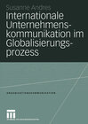 Buchcover Internationale Unternehmenskommunikation im Globalisierungsprozess