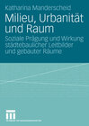 Buchcover Milieu, Urbanität und Raum