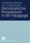 Buchcover Demokratische Perspektiven in der Pädagogik