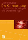 Buchcover Die Kurzmeldung
