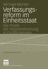 Buchcover Verfassungsreform im Einheitsstaat