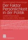 Buchcover Der Faktor Persönlichkeit in der Politik