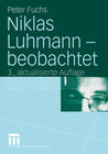 Buchcover Niklas Luhmann — beobachtet