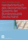 Buchcover Handwörterbuch des ökonomischen Systems der Bundesrepublik Deutschland