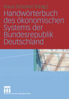 Buchcover Handwörterbuch des ökonomischen Systems der Bundesrepublik Deutschland