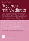 Buchcover Regieren mit Mediation