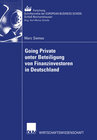 Buchcover Going Private unter Beteiligung von Finanzinvestoren in Deutschland