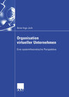 Buchcover Organisation virtueller Unternehmen