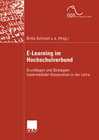 Buchcover E-Learning im Hochschulverbund