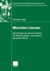 Buchcover Minoritäre Literatur