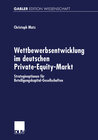 Buchcover Wettbewerbsentwicklung im deutschen Private-Equity-Markt