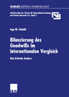 Buchcover Bilanzierung des Goodwills im internationalen Vergleich