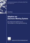 Buchcover Adoption von Electronic Meeting Systems