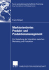 Buchcover Marktorientiertes Produkt- und Produktionsmanagement