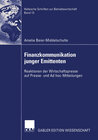 Buchcover Finanzkommunikation junger Emittenten