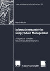 Buchcover Informationstransfer im Supply Chain Management