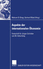 Buchcover Aspekte der internationalen Ökonomie/Aspects of International Economics