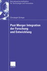 Buchcover Post Merger Integration der Forschung und Entwicklung