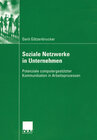 Buchcover Soziale Netzwerke in Unternehmen