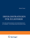 Buchcover Erfolgsstrategien für Zulieferer