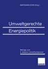 Buchcover Umweltgerechte Energiepolitik