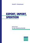 Buchcover Export, Import, Spedition