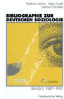 Buchcover Bibliographie zur deutschen Soziologie