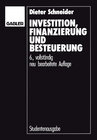 Buchcover Investition, Finanzierung und Besteuerung