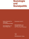 Buchcover Soziologie und Sozialpolitik