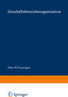Buchcover Geschäftsbereichsorganisation