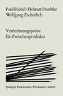 Buchcover Verrechnungspreise für Zwischenprodukte