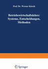 Buchcover Betriebswirtschaftslehre: Systeme, Entscheidungen, Methoden