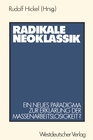 Buchcover Radikale Neoklassik
