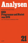 Buchcover SED — Programm und Statut von 1976